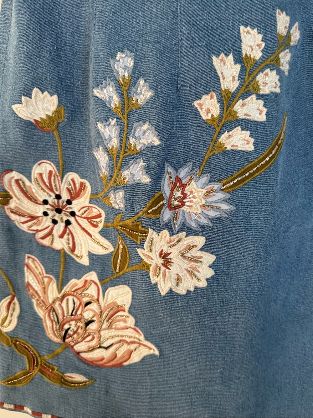 NEW Veronica Beard Chester Floral Embroidered Minidress in Sea Glare - Picture 10 of 13